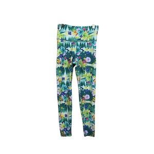 American Eagle x Naito Women Colorful‎ Floral Leggings Small Short Athleisure